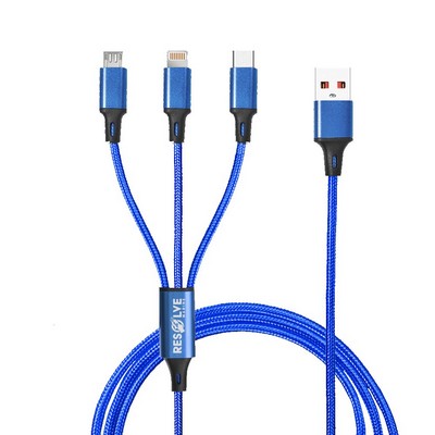 Taft Avenue 3" 1 Charging Cable with Custom Imprint