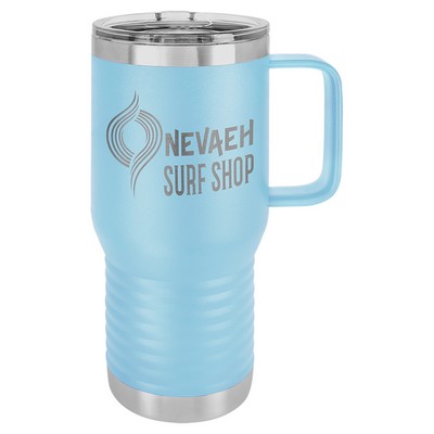 20Oz Light Blue Polar Camel Travel Mug
