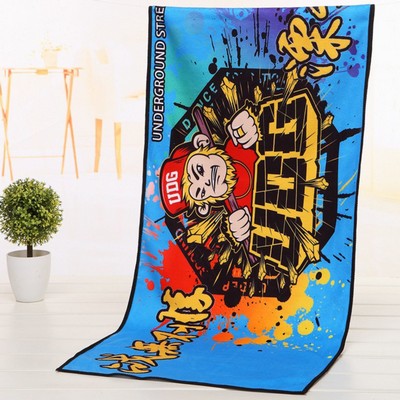 Sheared Microfiber Velour Rally Towel w/ Polyester Nap back