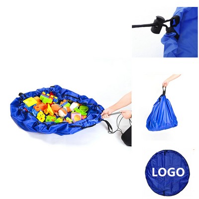 Portable Kids Toys Mat Storage Bag