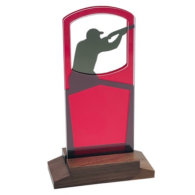 Trap Shooting – Men's Award Natural Wood Base