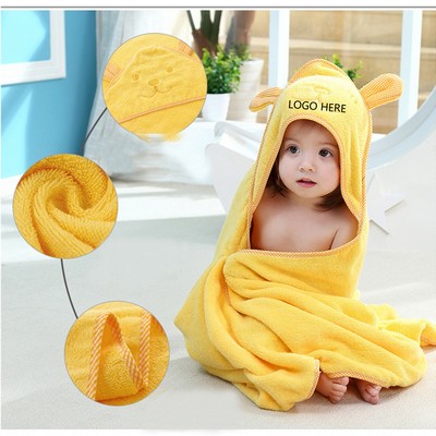 100% Cotton Hooded Baby Beach Towel