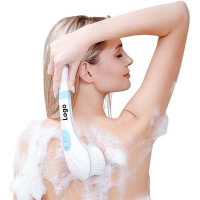 Electric Shower Body Brush Long Handle Bath Brush Exfoliating Spin Scrubber