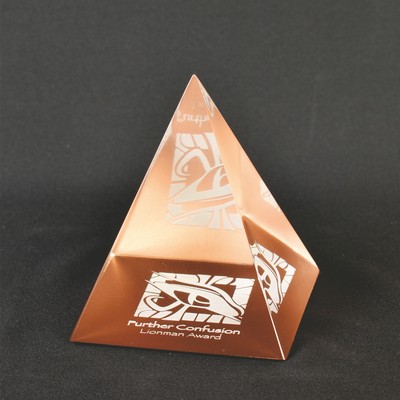 Lucite Pyramid Award - For Embedment Only (3"x3" )