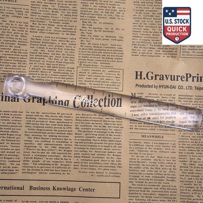 Acrylic Clear Ruler with Magnifier – 6" / 15cm Dual Measurement