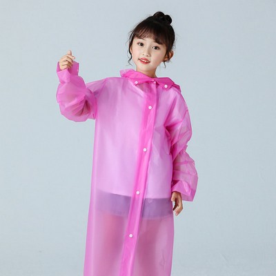 Raincoat Children Poncho Gown