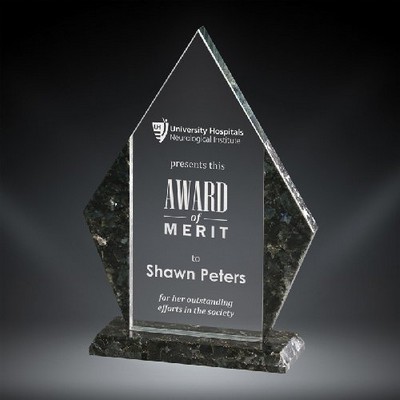 Bristol Glass Award, 8 3/4"H