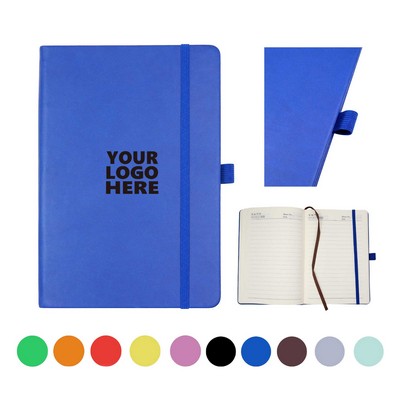 A5 Hard Cover Notebook With Straps Holder