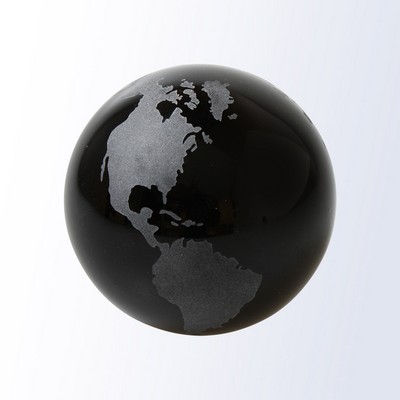 Black Globe Award w/Flat Bottom