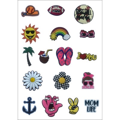 Custom PVC Charms for Beach Tote Bag