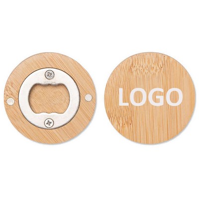 Magnetic Bamboo Bottle Opener