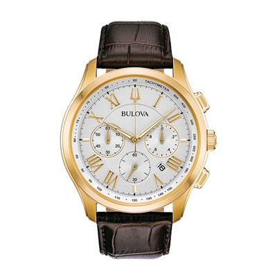 Bulova 97B169 Wilton - Brown & Gold