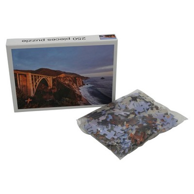 Mosaic Custom 250-Piece Large Jigsaw Puzzle – 14" x 19", Any Design, Low Minimum