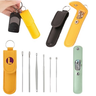 6 Pcs Personal Earwax Removal Kit Travel Manicure Set