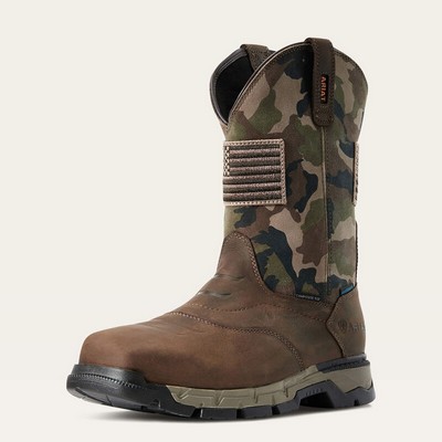 Ariat® Rebar™ Flex Western Patriot H2O-Proof Composite Toe Work Boot