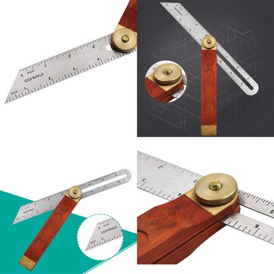 9" Stainless Steel Sliding Angle Ruler