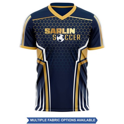Men's and Kids' Sublimation Short Sleeve Soccer Jersey -
