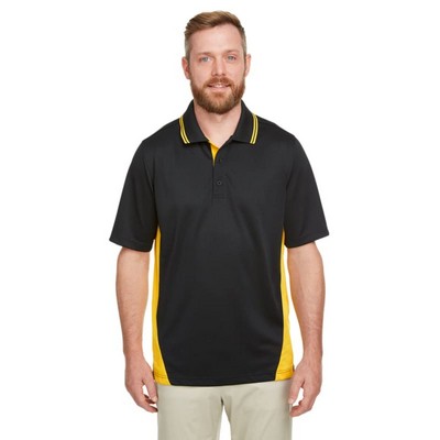 Harriton Men's Tall Flash Snag Protection Plus IL Colorblock Polo