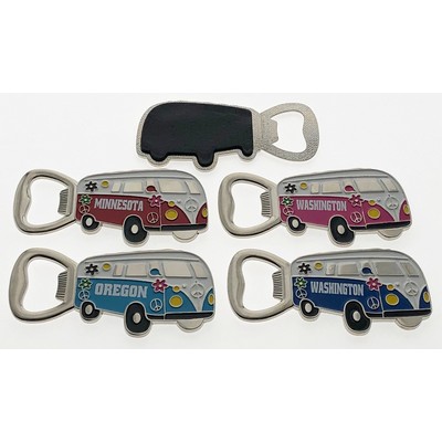 Hippy Van Bottle Opener w/Magnet