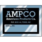 Stock Embossable Aluminum Decal (2"x1 1/2")