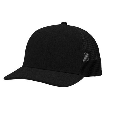 Sportsmanª Cross Hatch Polyester Trucker Cap (Blank)