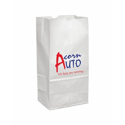 Grocery Bag White #8lb, 2C1S (6"X3X12")