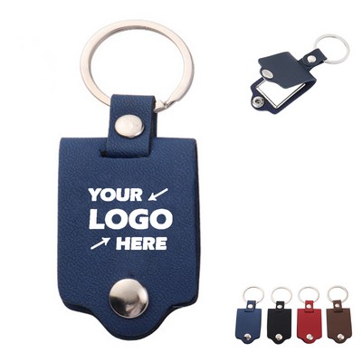 Leather Photo Keychain