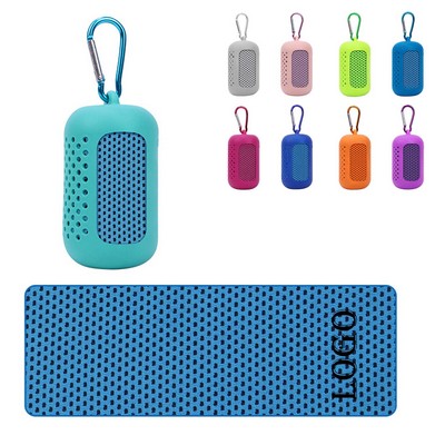 Quick Dry Cooling Towel in Silicone Case