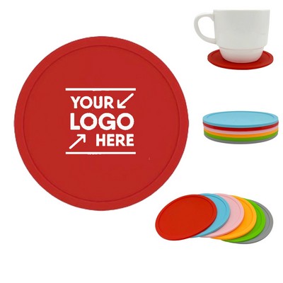 Round Silicone Drink Coaster