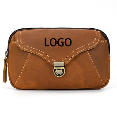 Real Leather Belt Bag for Men