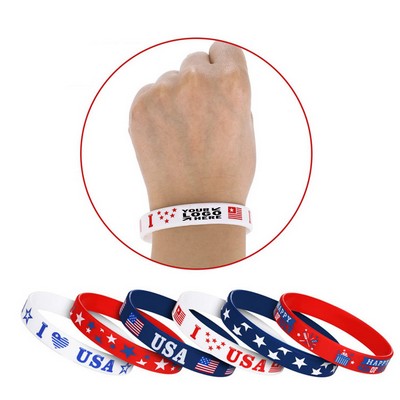 Independence Day Silicone Wristband