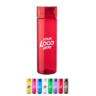 Cylindrical Plastic Water Bottles - 30 oz