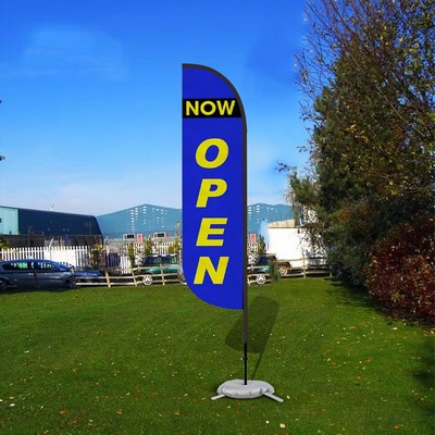 13' Double Sided Feather Flag Kit With Cross Base