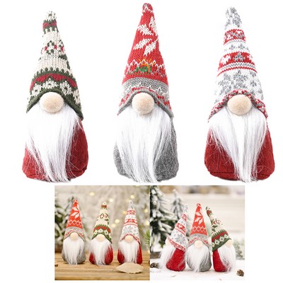 Christmas Gnome Ornaments with Decorative Bowknots