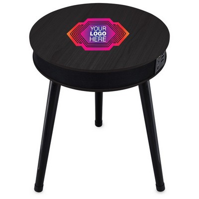 DecorTech End Table with Bluetooth Speaker