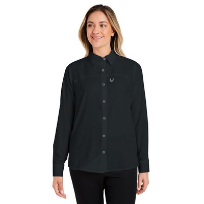 HUK® Women's Tide Point Long Sleeve Shirt