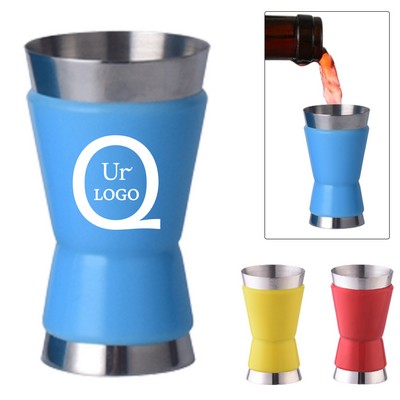 Two-tone Stainless Steel 1 oz/0.5 oz Double Jigger