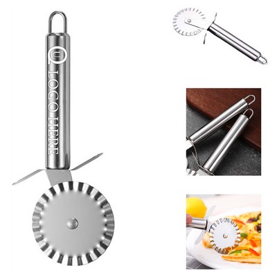 Fluted Edge Stainless Steel Pizza Cutter Wheel