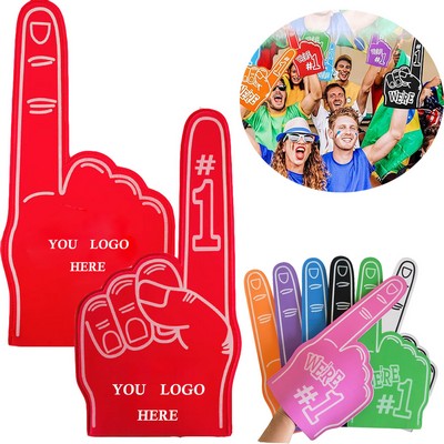 18 Inch Number 1 Finger Color Cheerleading Foam Hand
