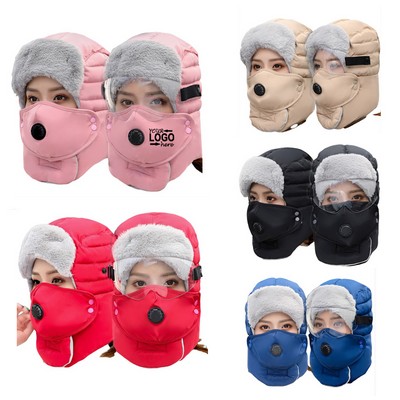 Winter Hats with Ear Flaps Mask