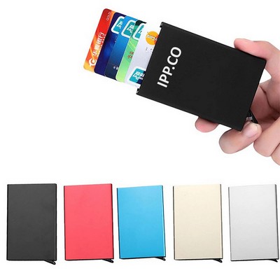 Aluminum RFID Cardholder 0.4 Inch Slim Minimalist Wallet