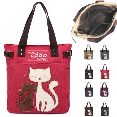 Women's Large Canvas Tote Bag