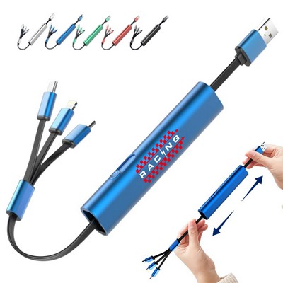 3" 1 Retractable Data Charging Cable