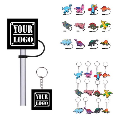 Keychain Straw Covers Cap Set