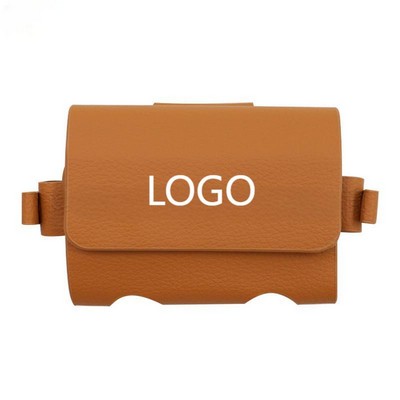 Leatherette Golf Ball & Tee Waist Pouch