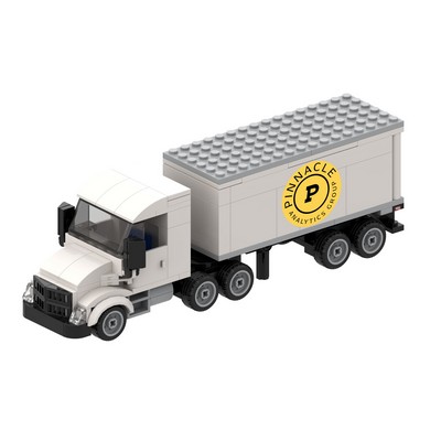 Medium Semi-Truck Toy Brick Kit