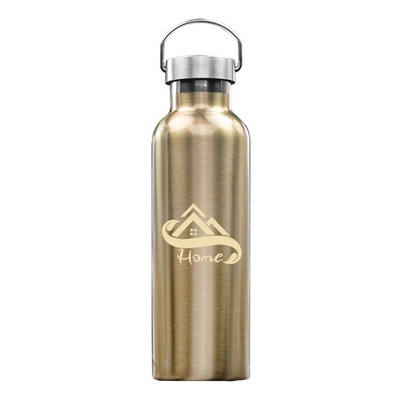 Canteen-style Stainless Steel Water Bottle - Double Wall