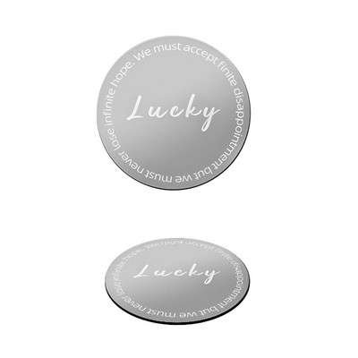 Silver Stainless Steel with EVA Base Coaster