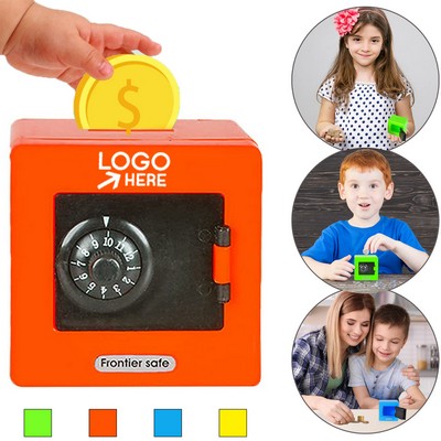 Mini Safe Coin Bank With Combination Lock