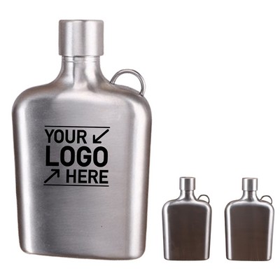 Silver Stainless Steel Flask